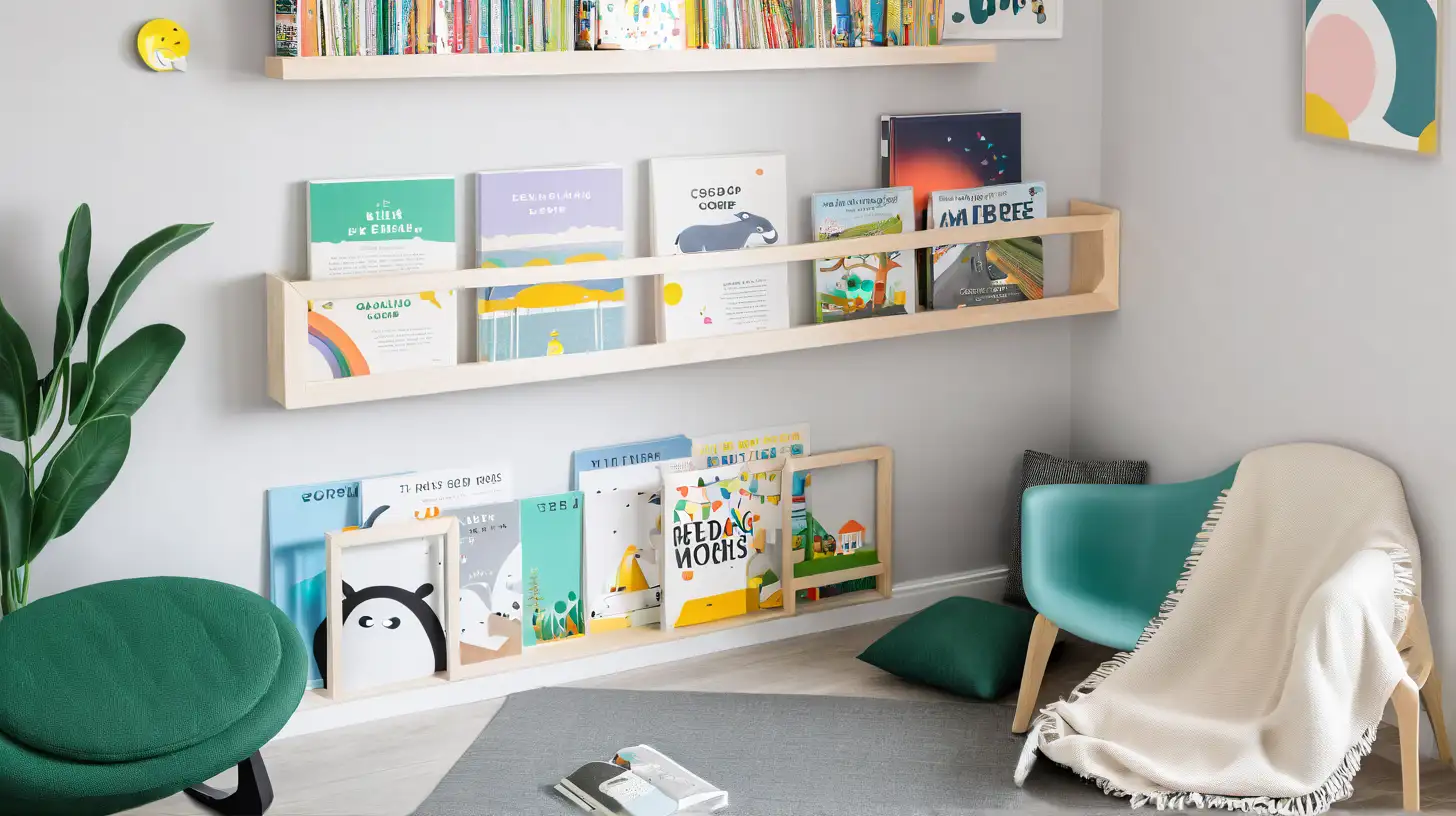 Modern Kids Reading Corner Cozy Space for Childrens Literature Adventure