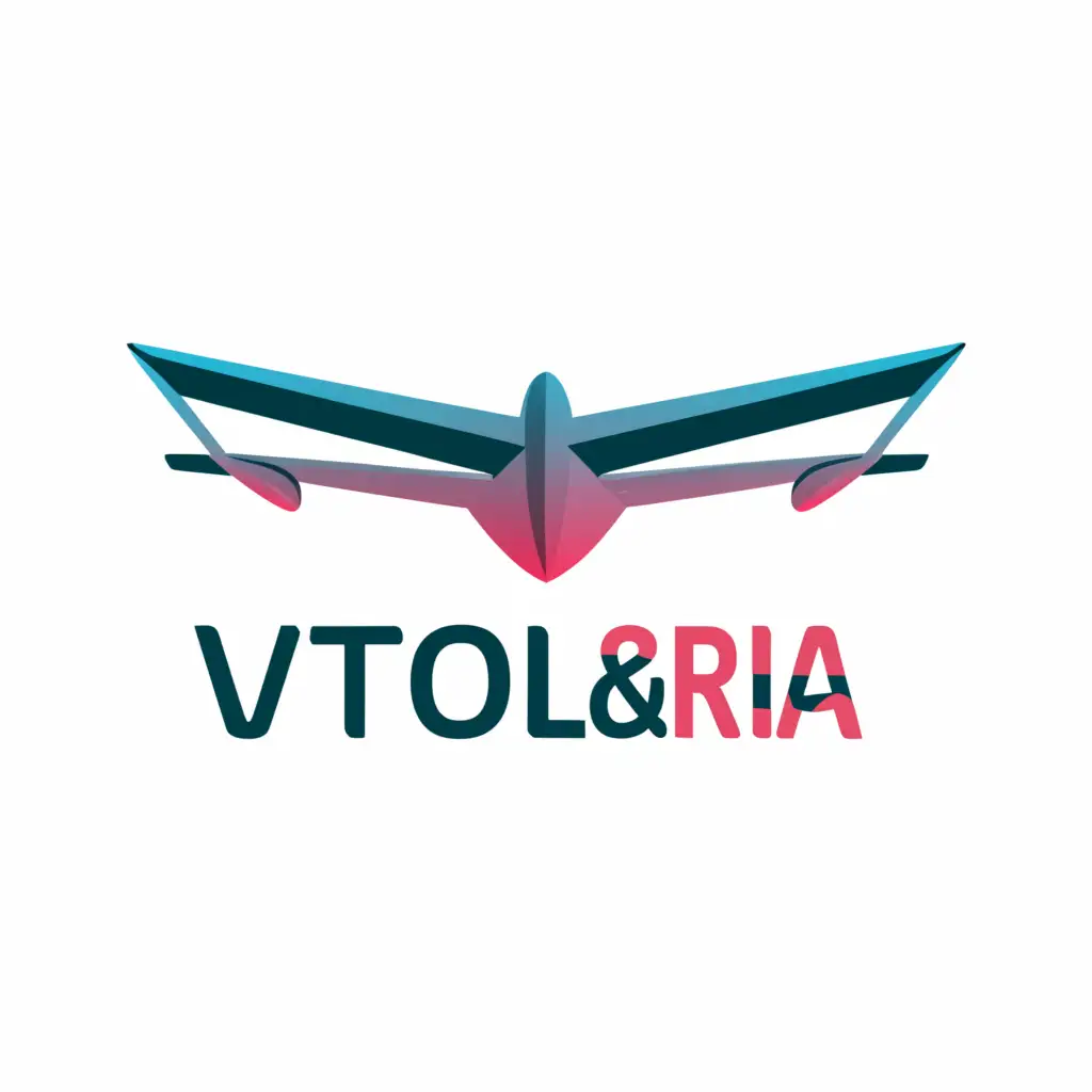 a logo design,with the text "VTOL&RIA", main symbol:flight,Moderate,clear background