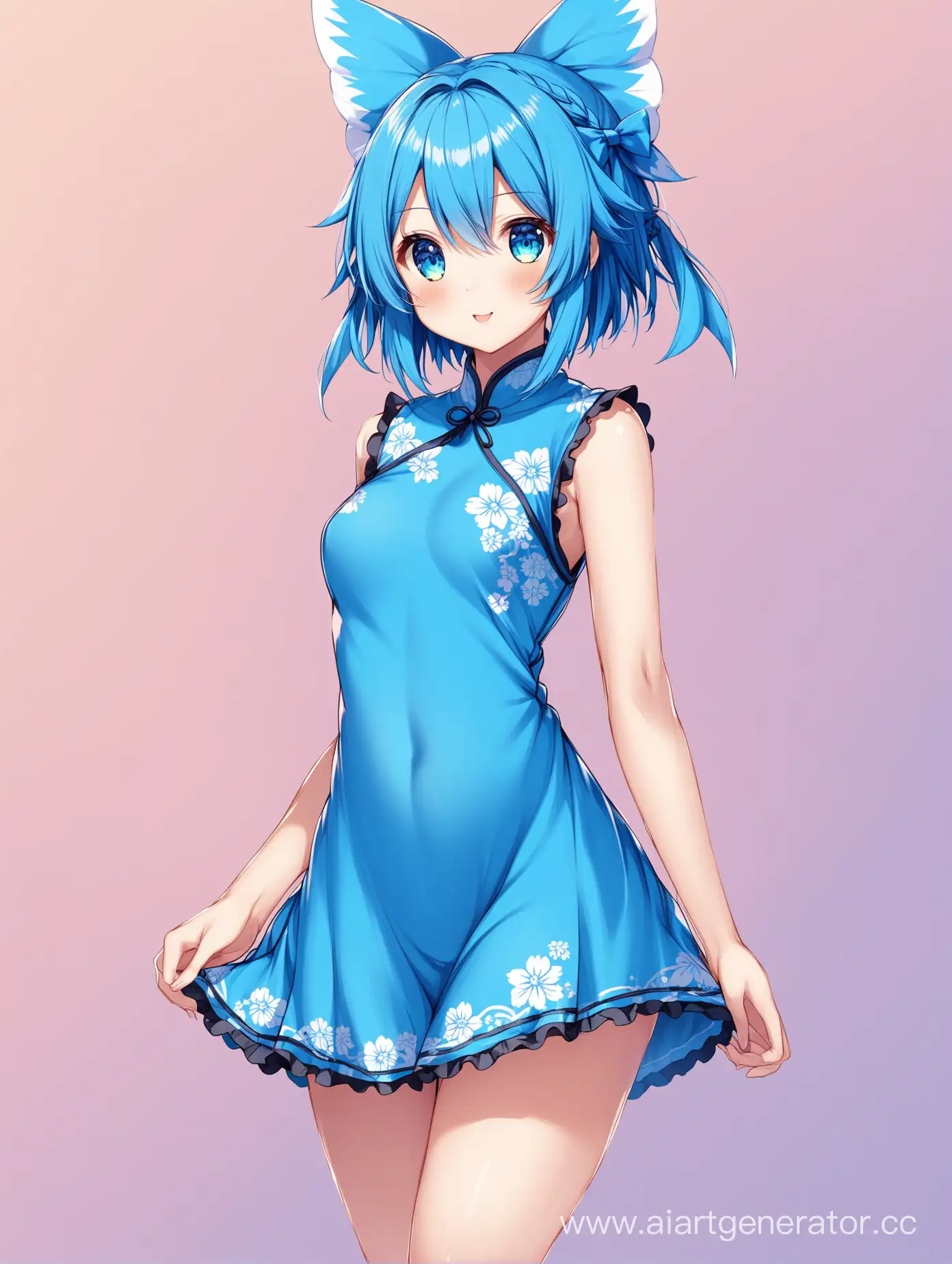 Cirno-in-Elegant-China-Dress-Exquisite-Anime-Character-Art