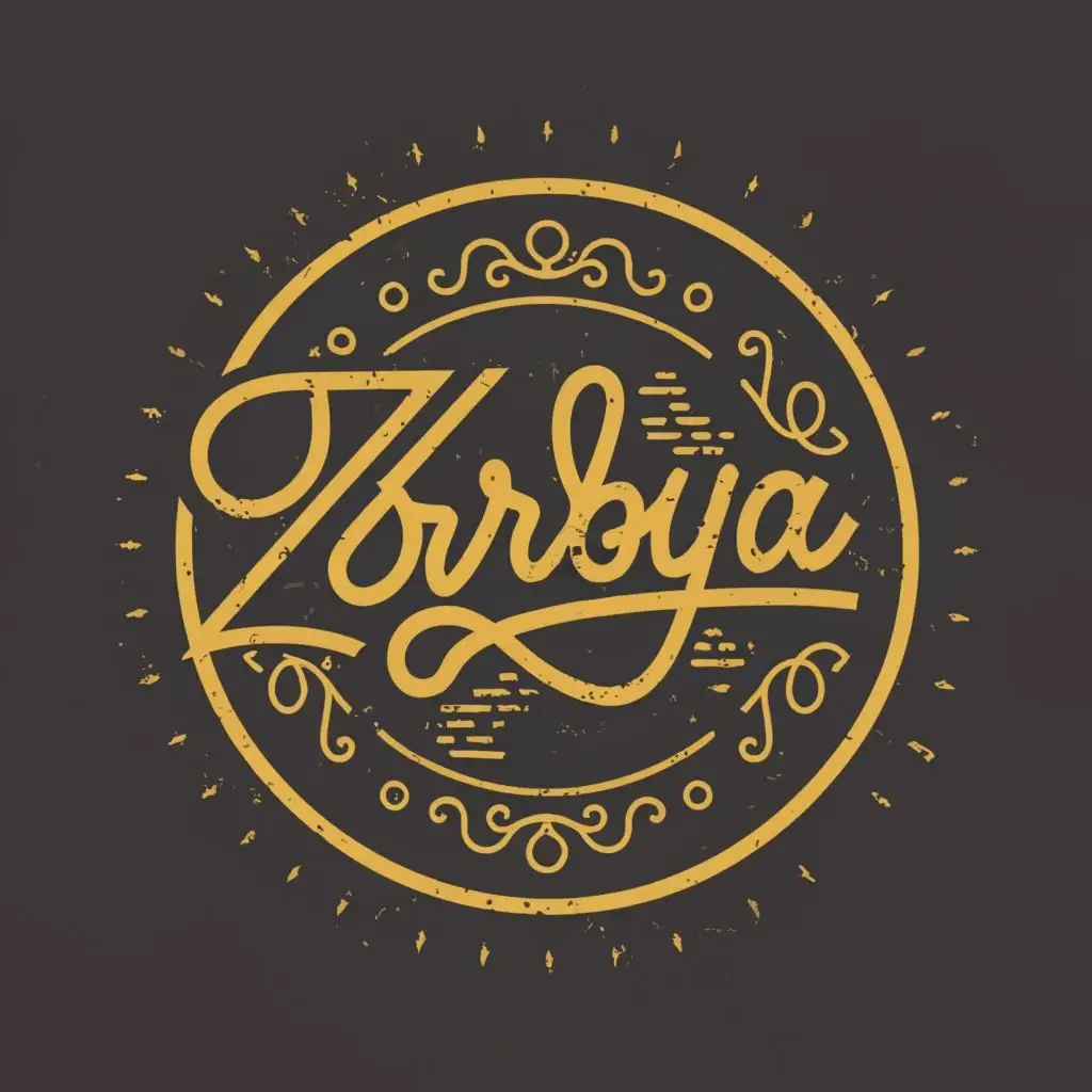 logo, Rug, with the text "Zrbya", typography, be used in Retail industry