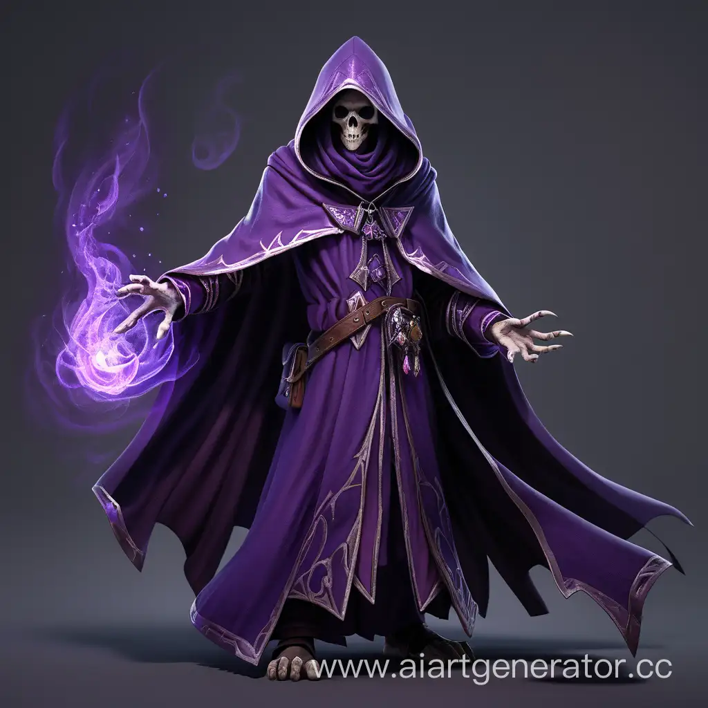 Mystical-Undead-Mage-in-a-Purple-Hooded-Cloak