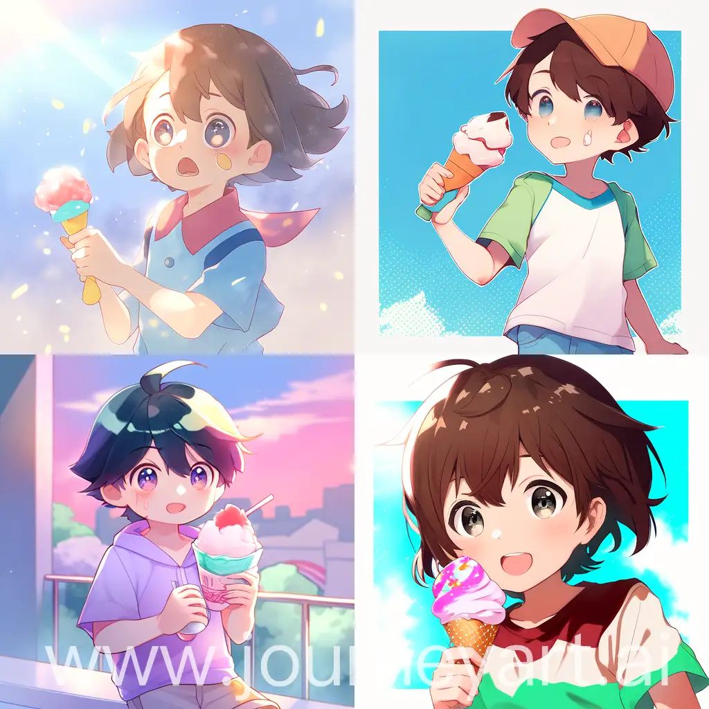 Joyful-Child-Enjoying-Rainbow-Ice-Cream