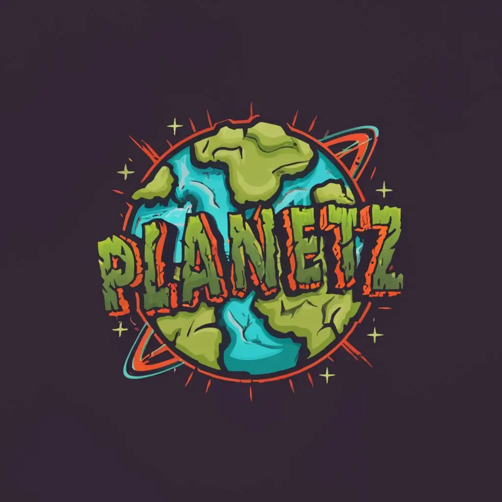 a logo design,with the text "Planet Z", main symbol:Zombie infested planet,complex,be used in Entertainment industry,clear background