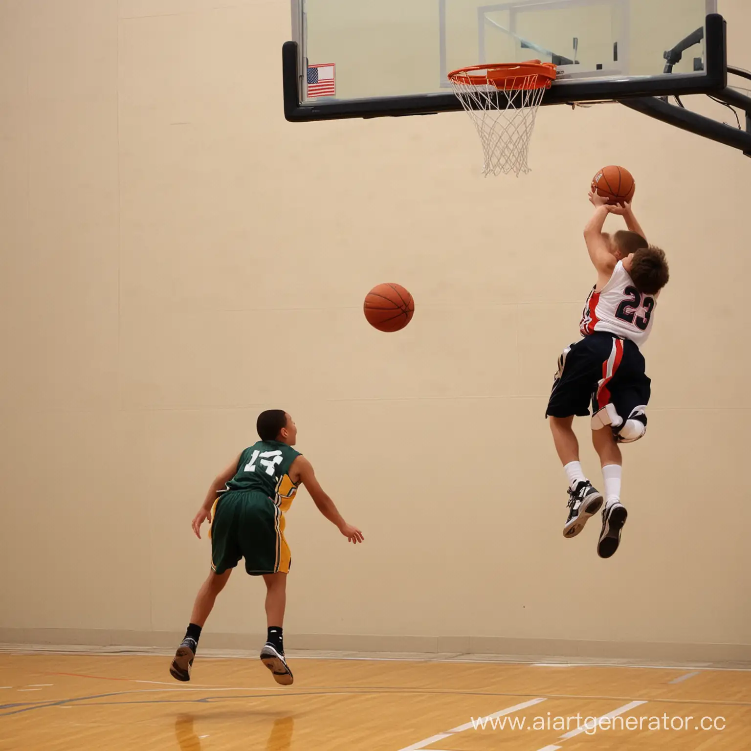 Dynamic-Short-Basketball-Player-Dunking-Ball