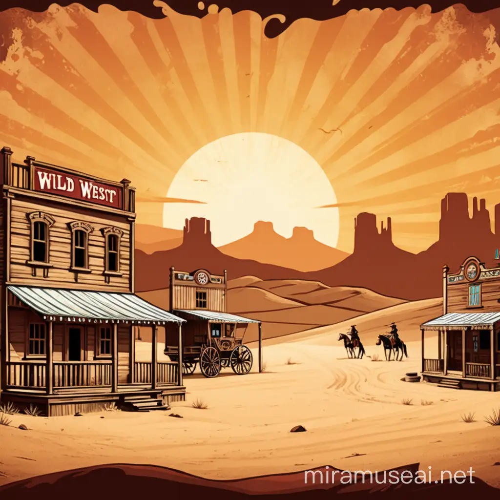 cool wild west background