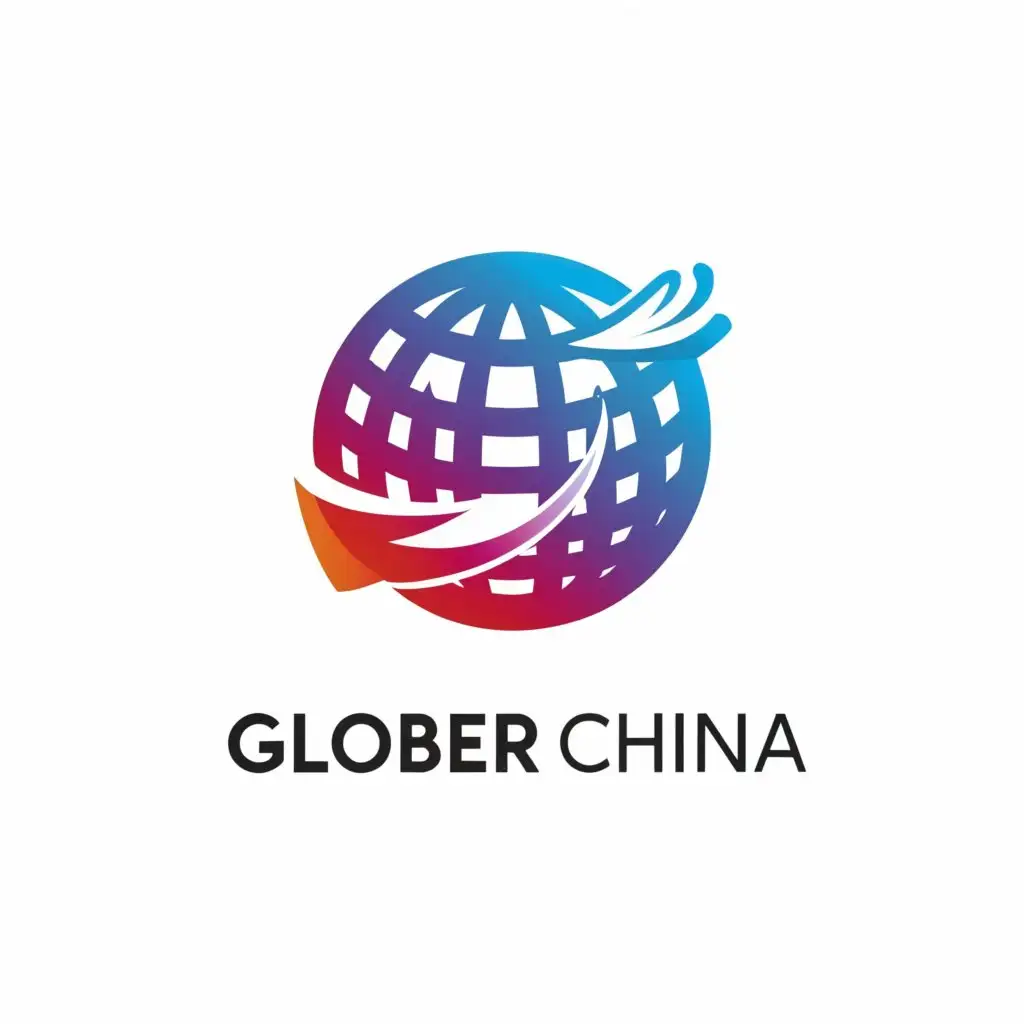 LOGO-Design-for-Glober-China-Export-Products-Highlighted-with-Moderate-and-Clear-Background