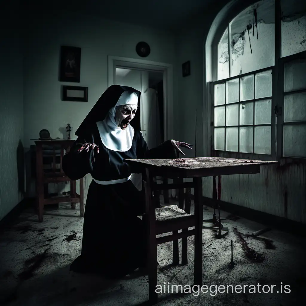 Sinister-Nun-with-Grandmother-in-Murderous-Household