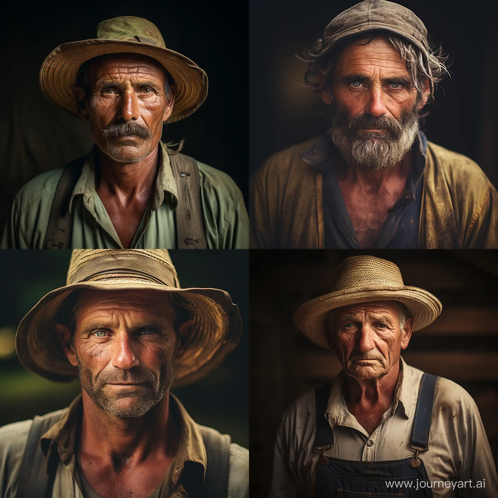 Portrait of a farmer, DSLR.