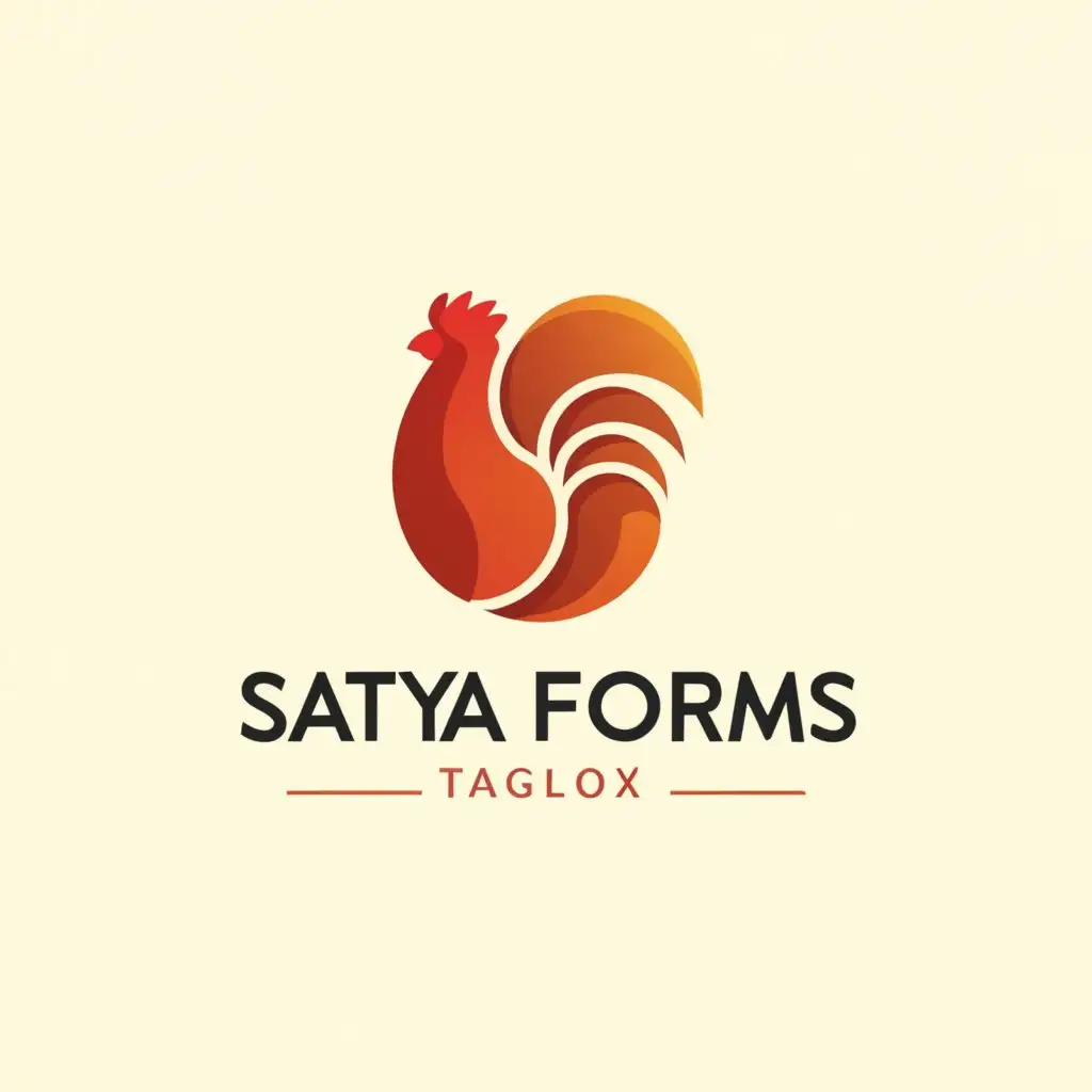 a logo design,with the text "Satya Forms", main symbol:Roosters,Moderate,clear background