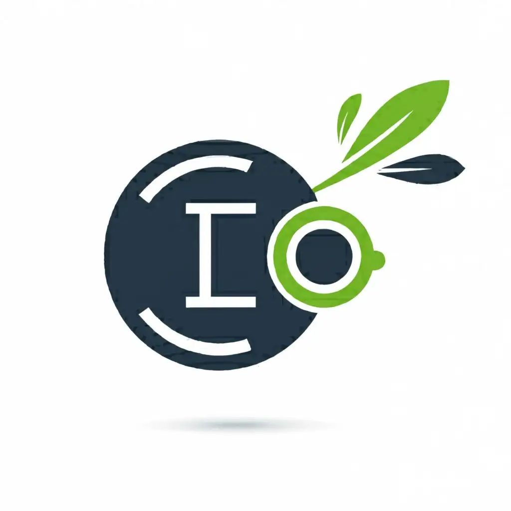 logo, I O, Energy, with the text """"
I O
"""", typography, be used in Construction industry