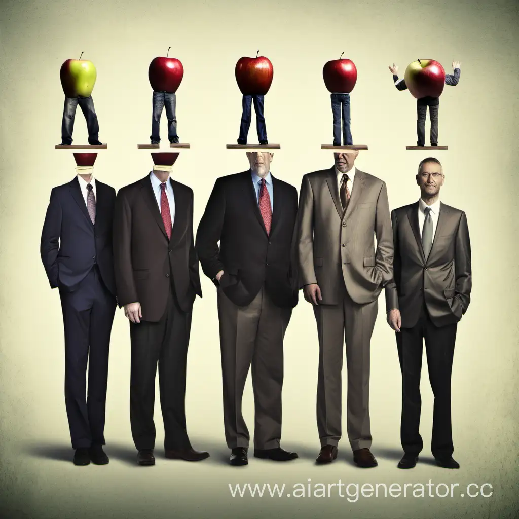 Man-Amongst-Towering-AppleHeaded-Figures