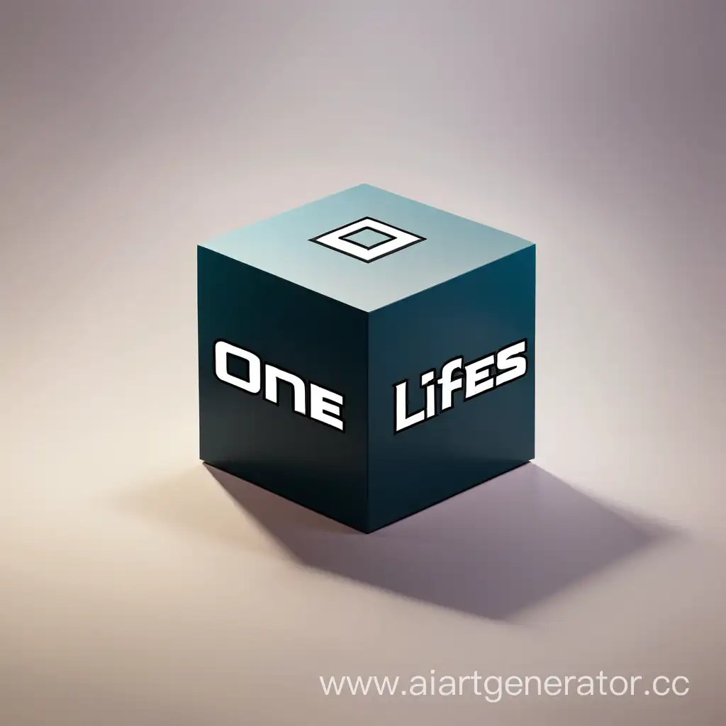 Кубический логотип компании со словами "One Lifes"