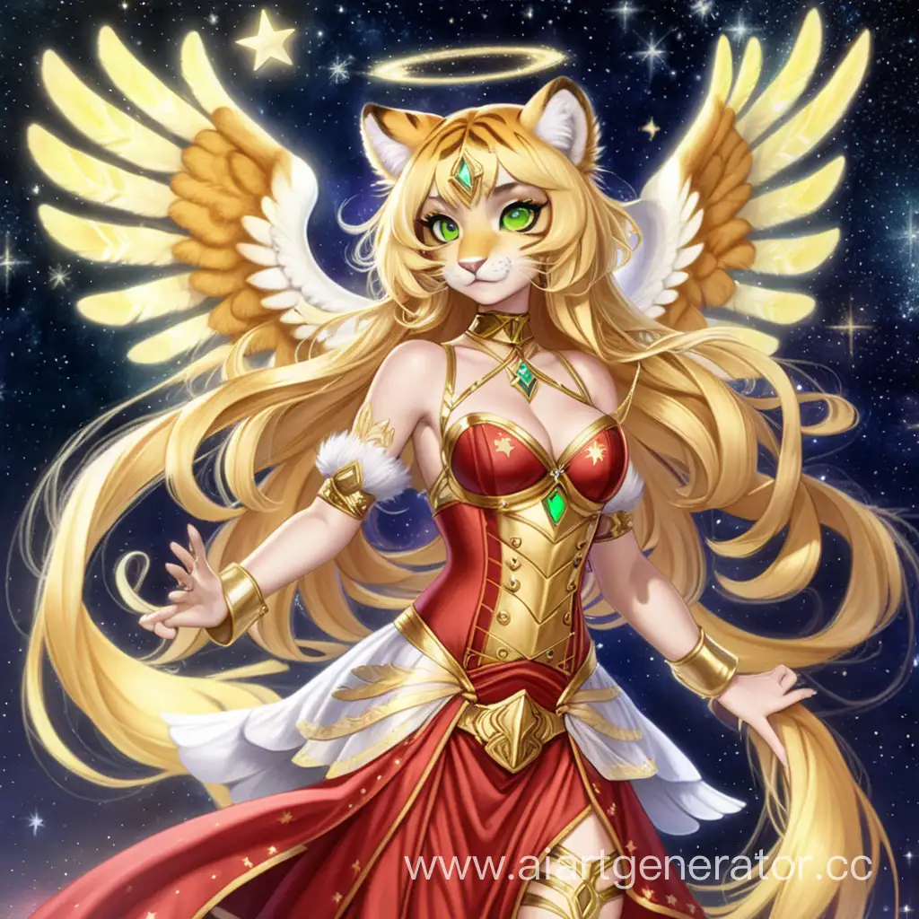 Celestial-Tiger-Angel-with-Golden-Wings-in-Divine-Red-Dress