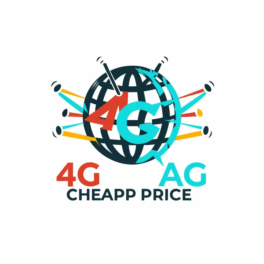 a logo design,with the text "4G Cheap Price", main symbol:internet,Moderate,clear background