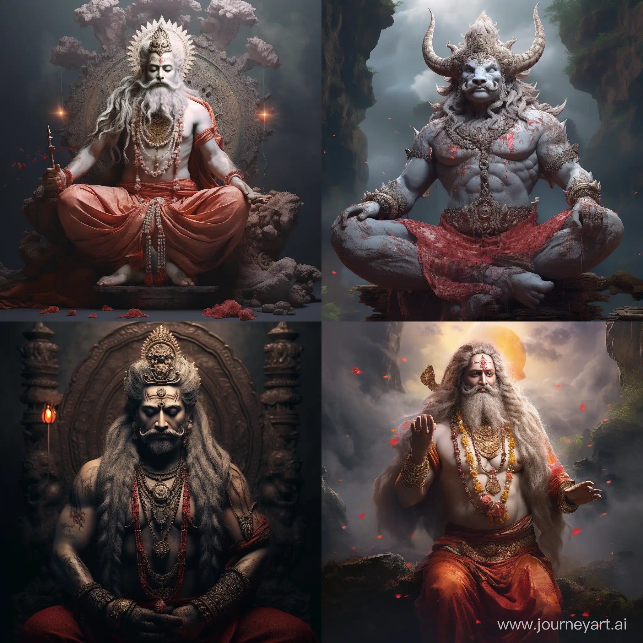 Realistic-Photo-of-Brahma-Deity-Divine-Artwork-Depicting-Hindu-God
