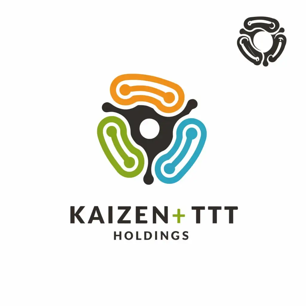 a logo design,with the text "KAIZEN TTT HOLDINGS", main symbol:Three hands,complex,be used in Home Family industry,clear background