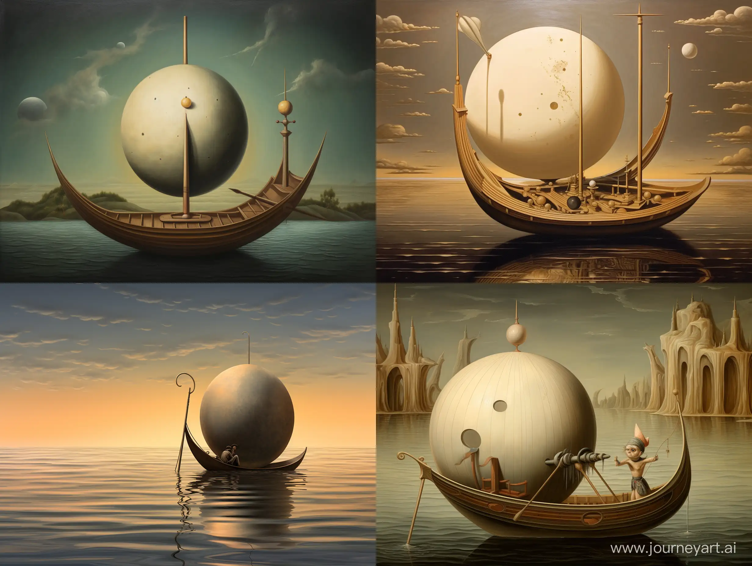 Serene-Spherical-Boat-Journey-with-Large-Stern-Oar