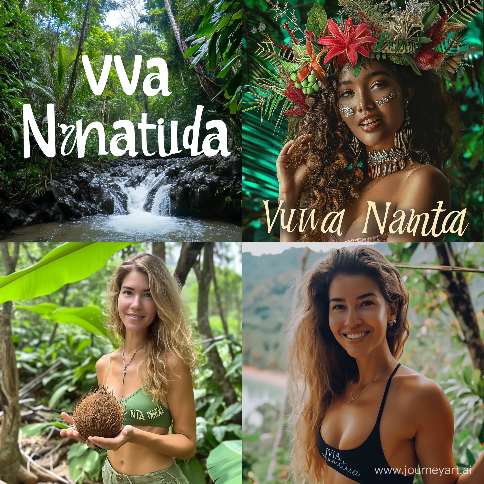 Make me a YouTube channel profile pic channel is called Viva Nature 