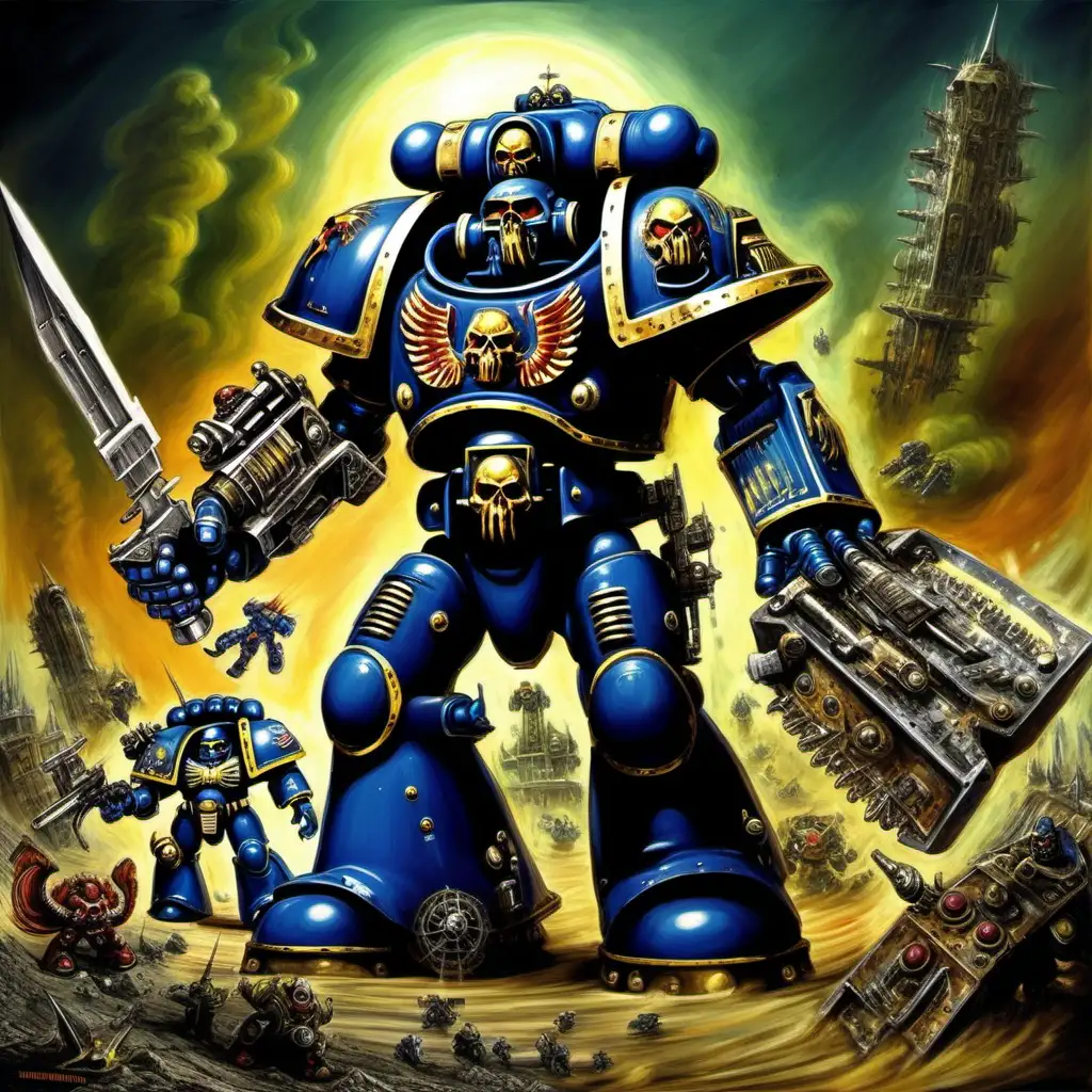 Warhammer Space Marines Tribute to Ed Big Daddy Roth