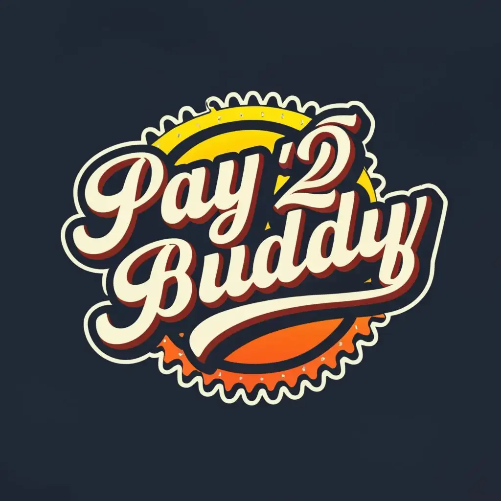 logo, classic 3d, with the text "Pay2Buddy", typography, be used in Automotive industry