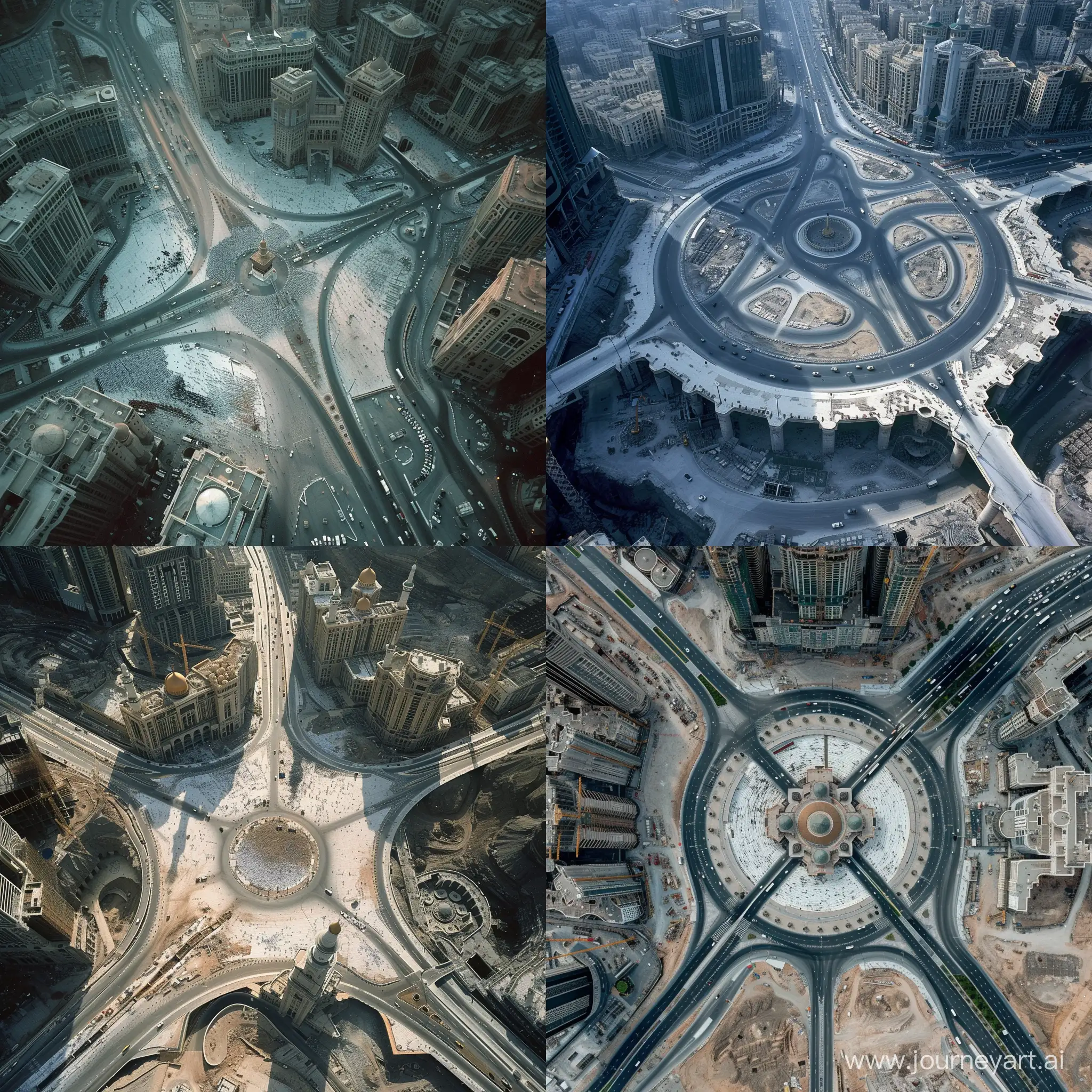 Mecca-Mosque-Architectures-Surrounding-Road-Intersection