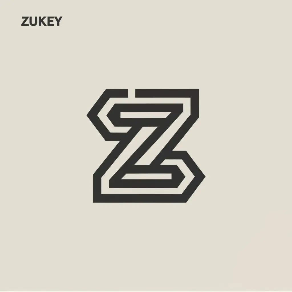 a logo design,with the text "Zukey", main symbol:Z,Moderate,clear background