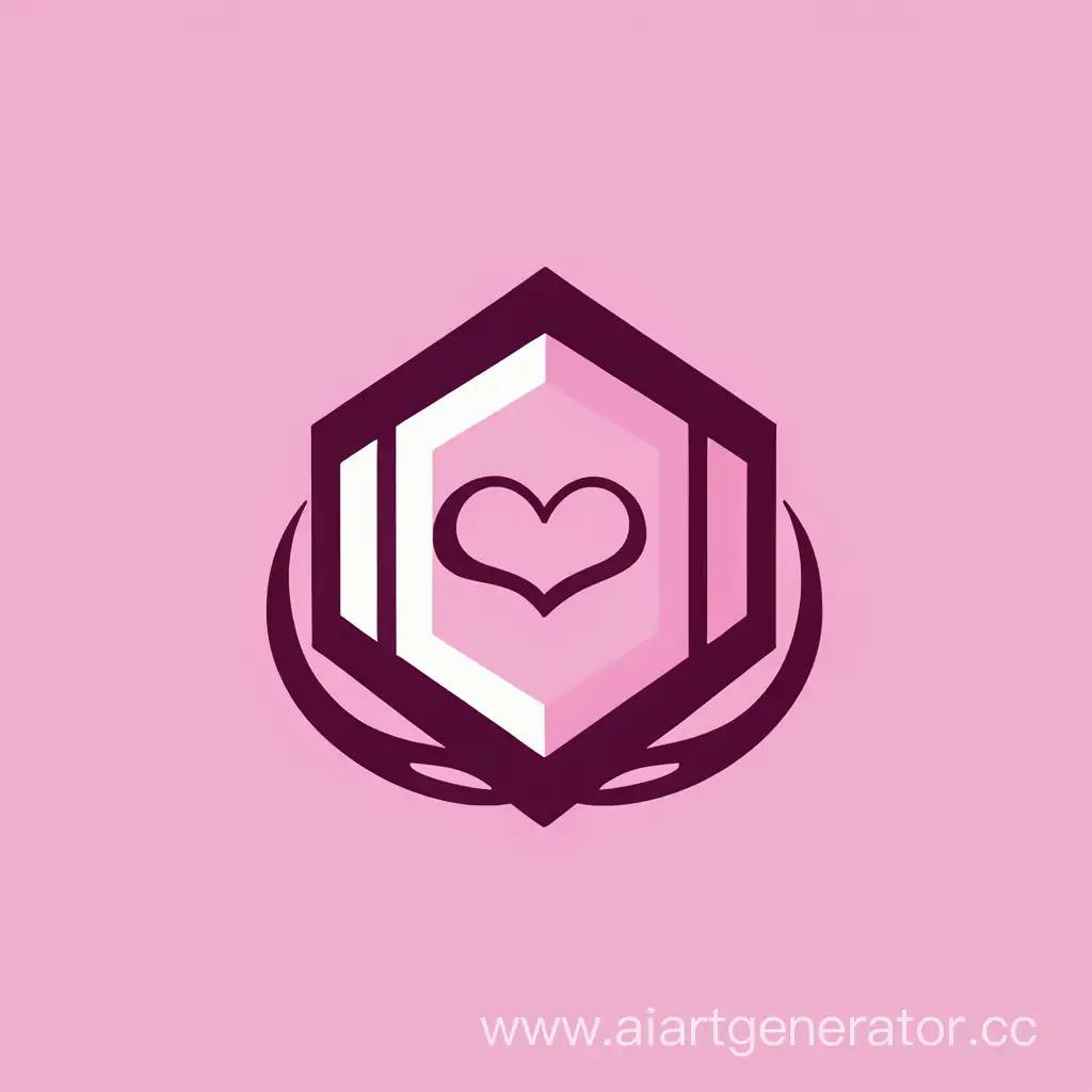 простой логотип розовая care