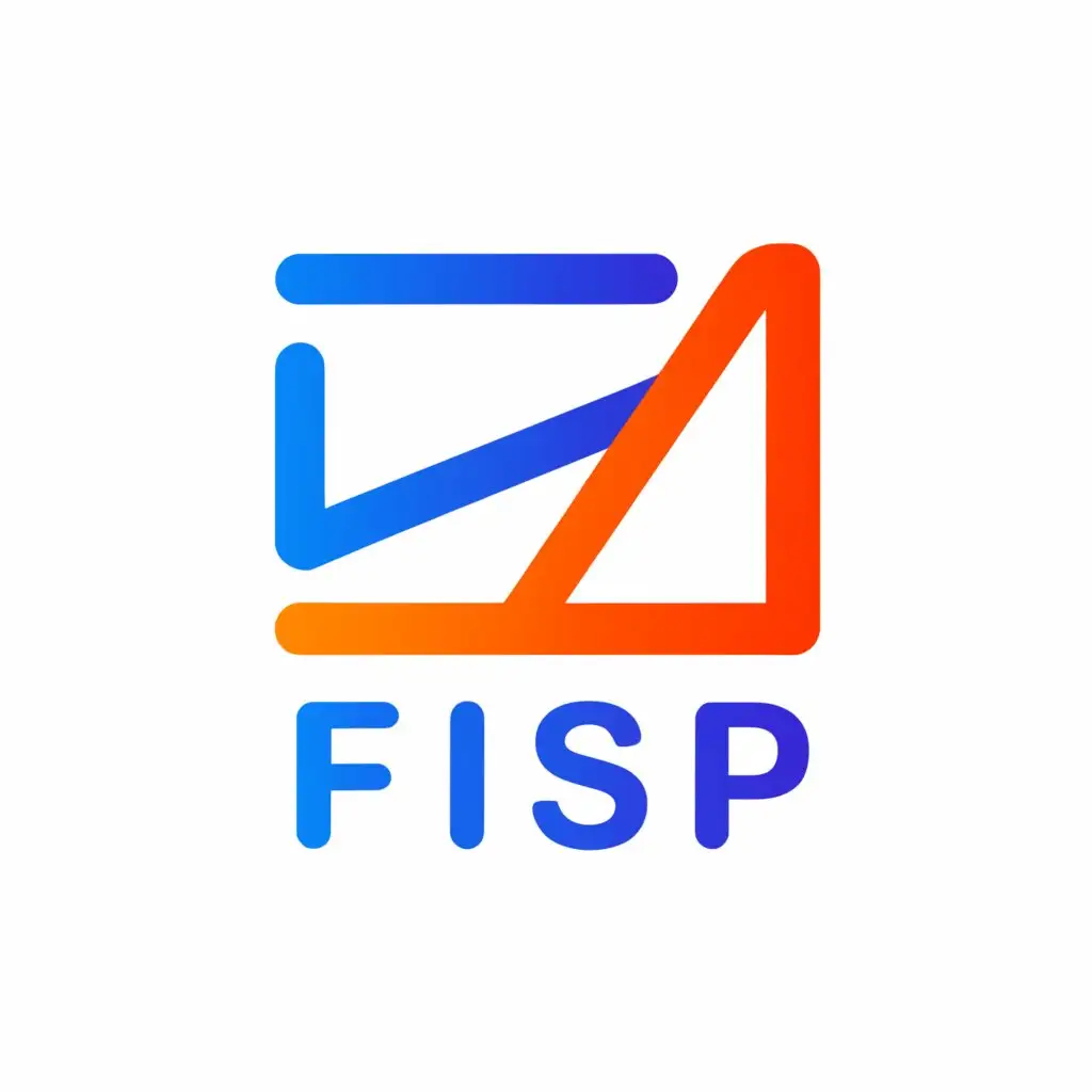 a logo design, with the text 'FISP', main symbol: monitor, Moderate, be used in Technology industry, clear background, just black colors