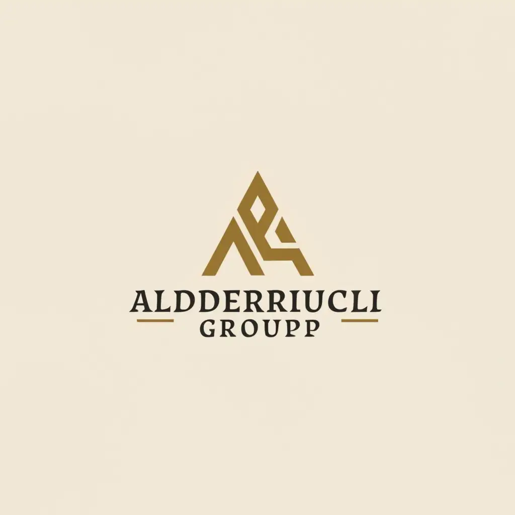 a logo design,with the text "Alderucci Group", main symbol:Monogram A,Moderate,clear background