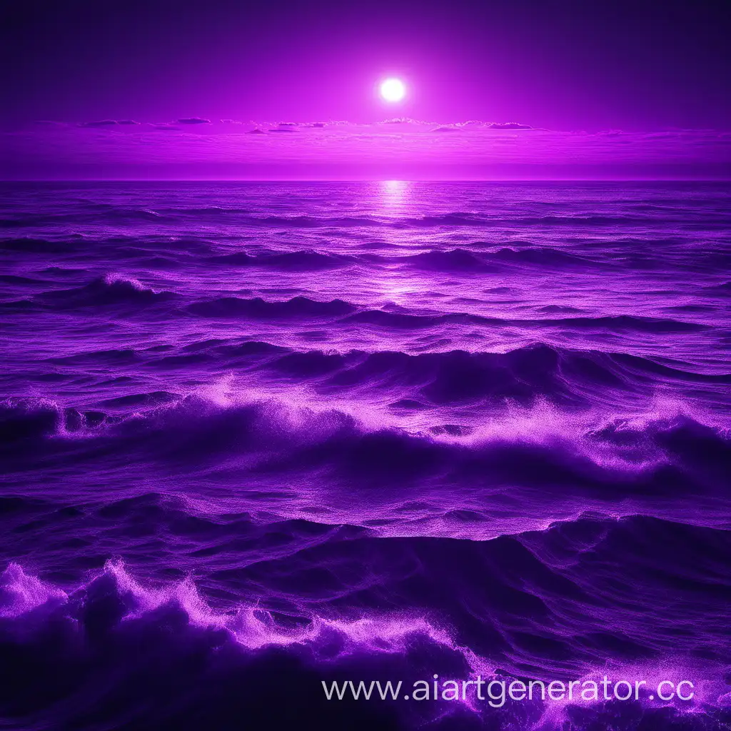 бескрайний фиолетовый океан
