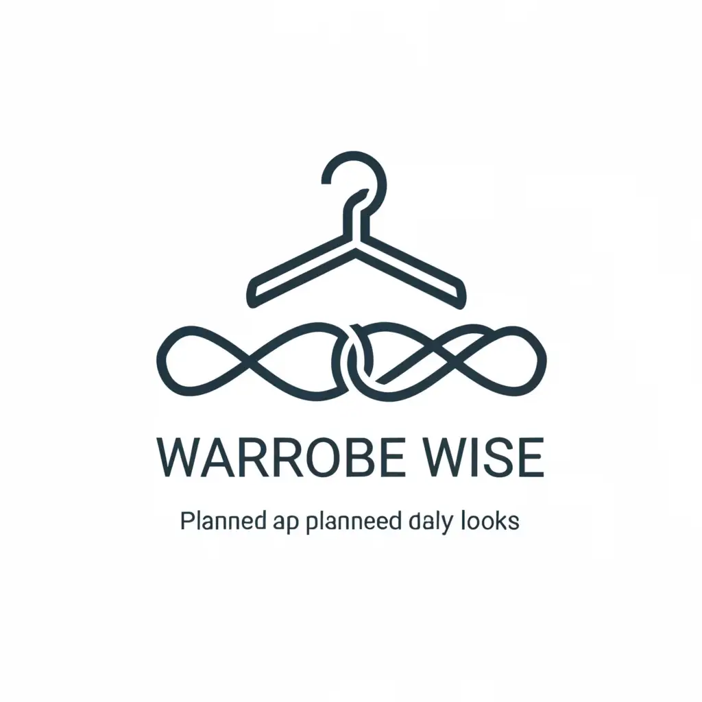 a logo design,with the text "Wardrobe wise", main symbol:Plan your daily look effectively,Moderate,clear background fashion industry, style, clothes 