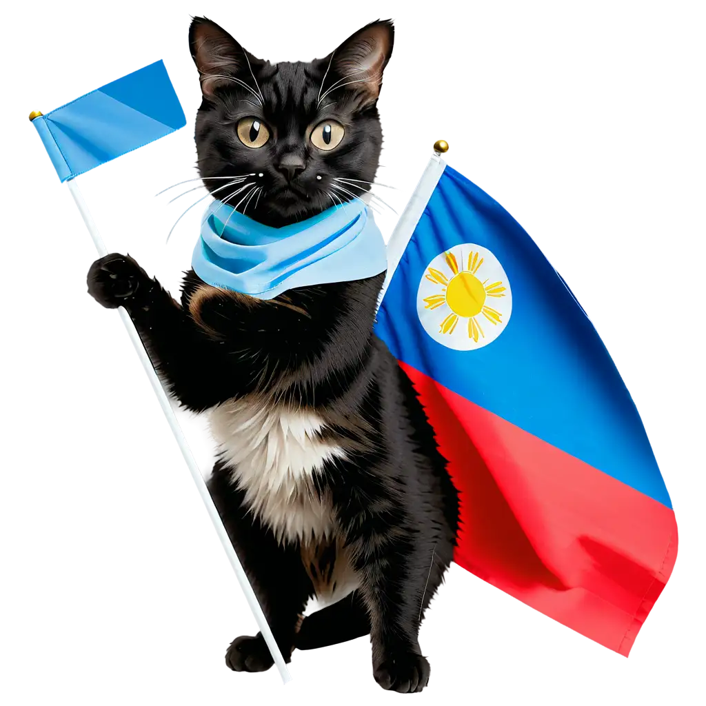 Adorable-PNG-Image-A-Cat-Proudly-Holding-the-Flag-of-the-Philippines