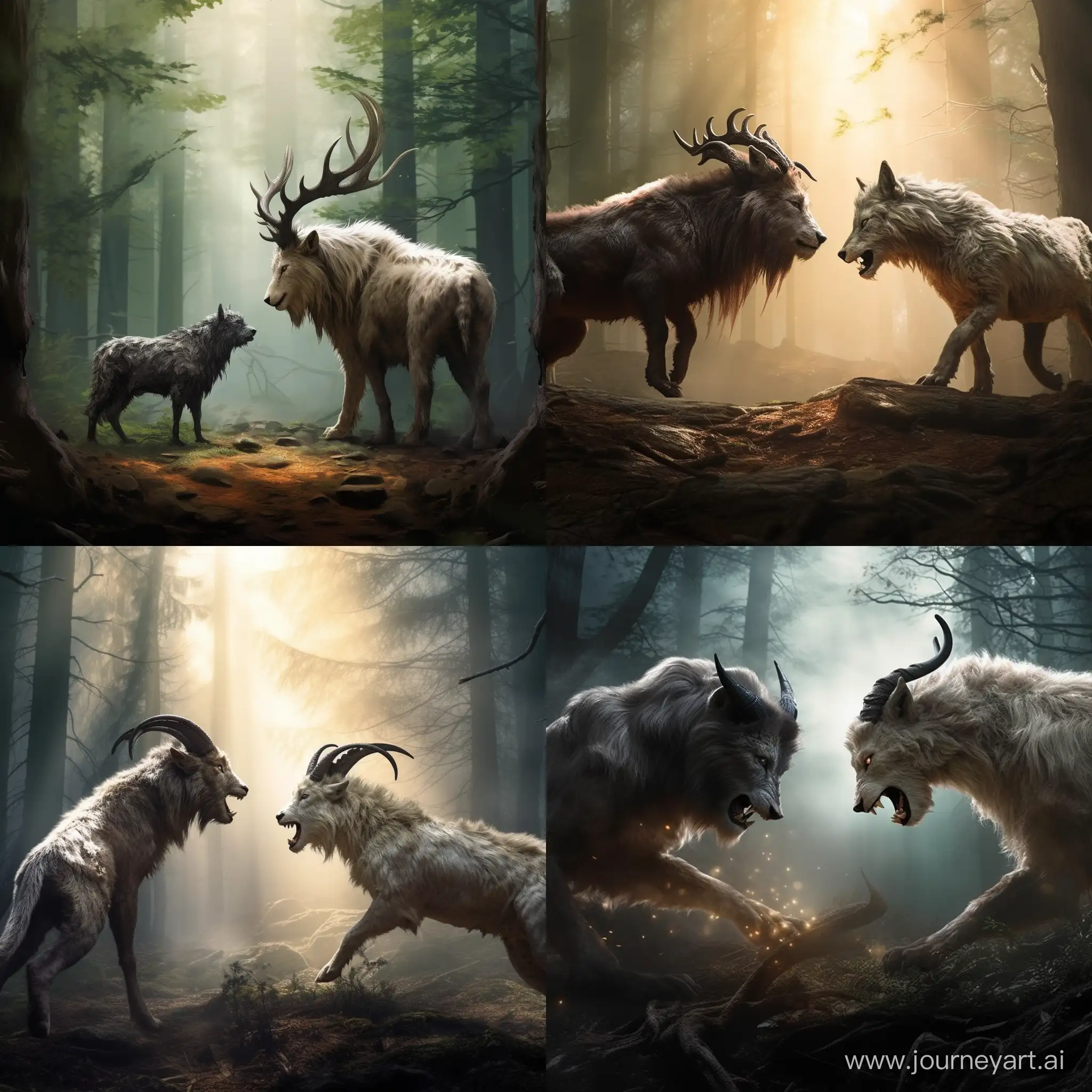 Forest-Showdown-Goat-Triumphs-Over-Wolf-in-Stunning-HD