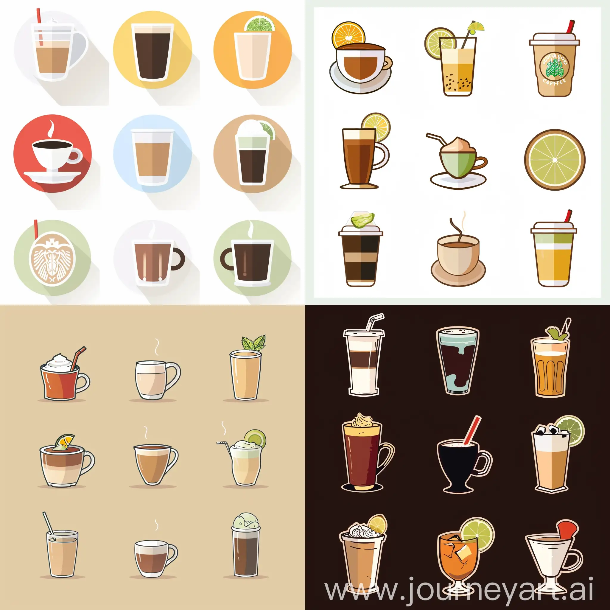 Coffee-and-Tea-Icon-Pack-Vibrant-Beverages-for-Digital-Platforms