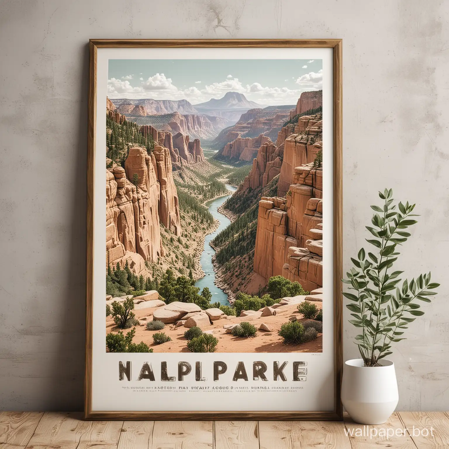 national park wall print