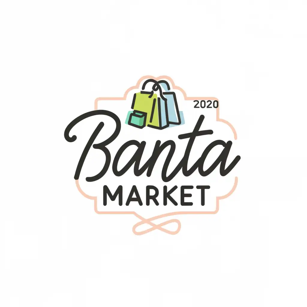 a logo design,with the text "Banta market", main symbol:Market
Bazaar
Store
Shop
Online market
,complex,be used in Retail industry,clear background