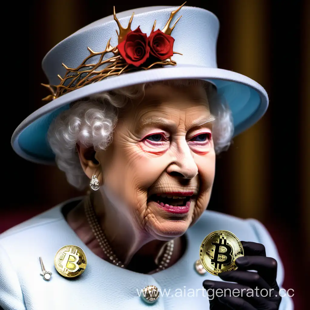 Queen-of-England-Holding-a-Bitcoin-Regal-Bite-of-Digital-Wealth