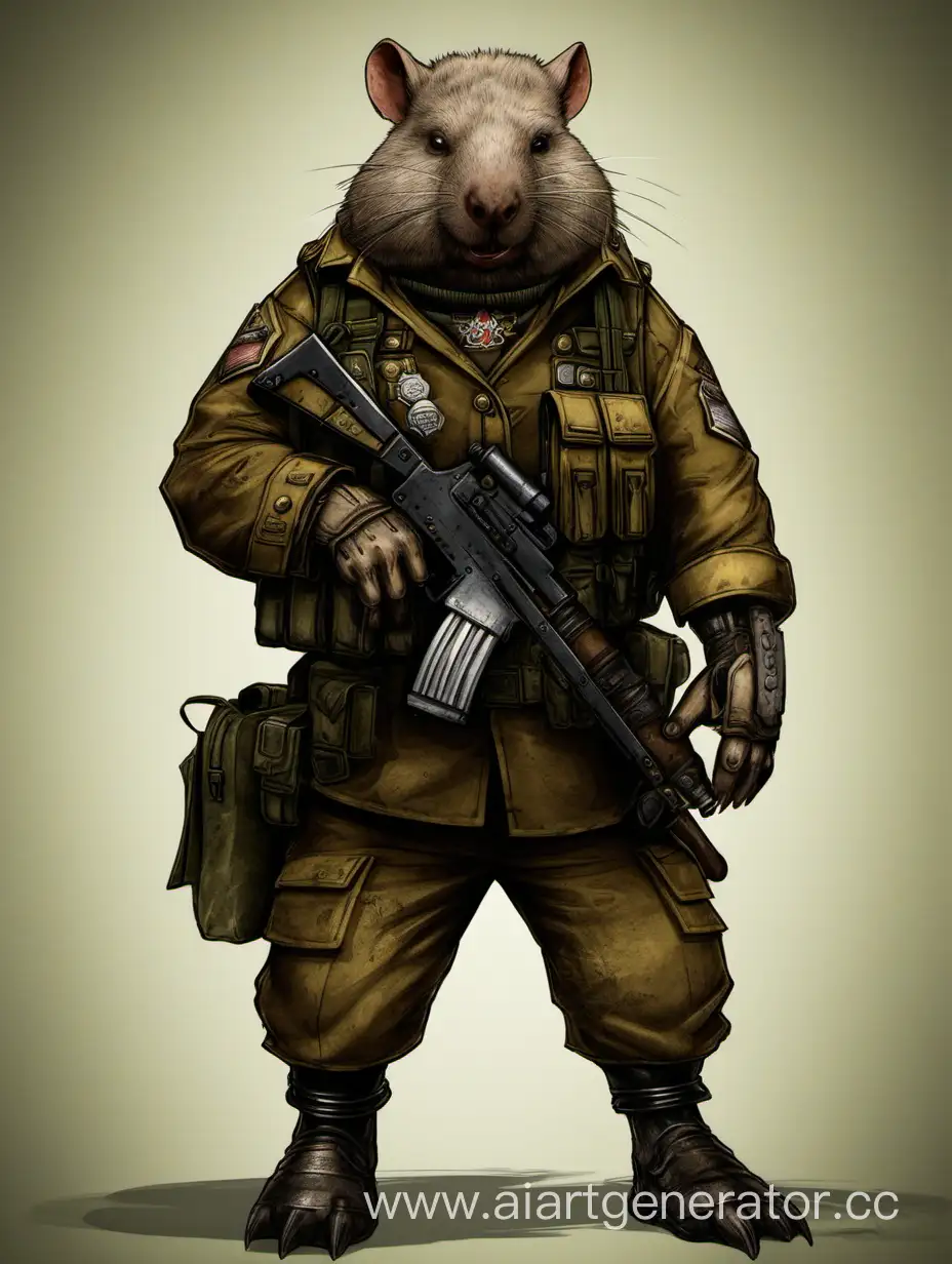 Conscript soldier wombat warhammer