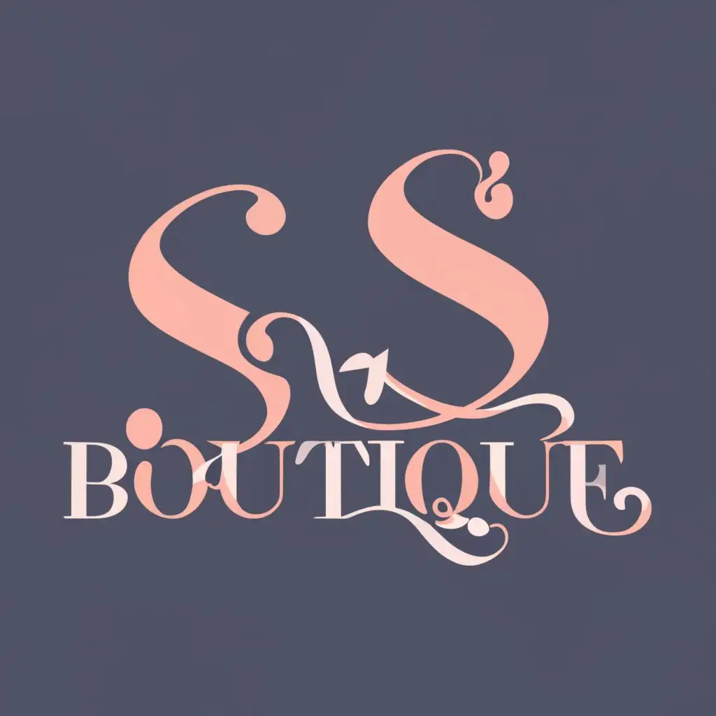 logo, Designer fashion at an affordable price, with the text "S.S boutique ", typography