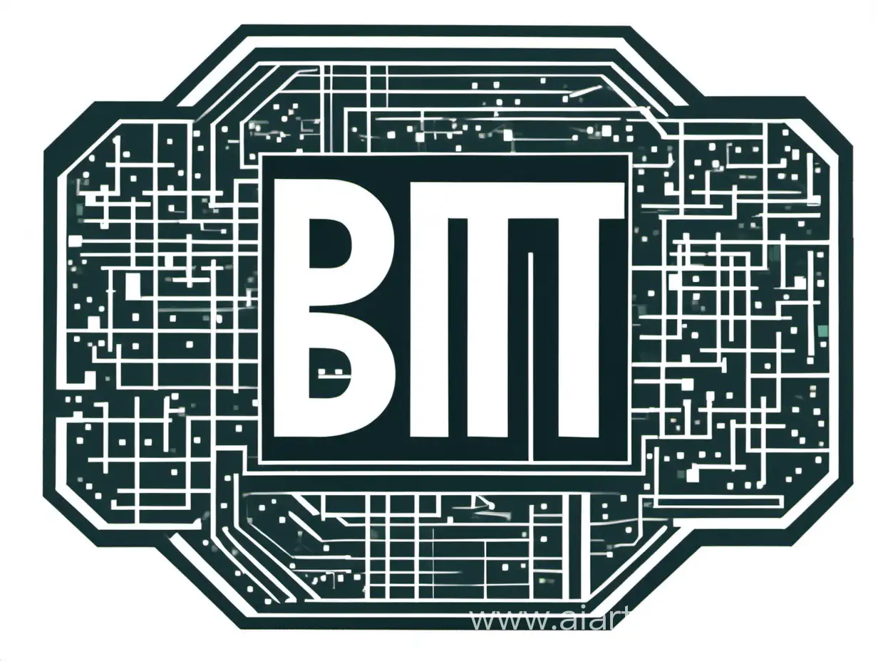 эмблема к конкурсу по информатике со словом 'БИТ'