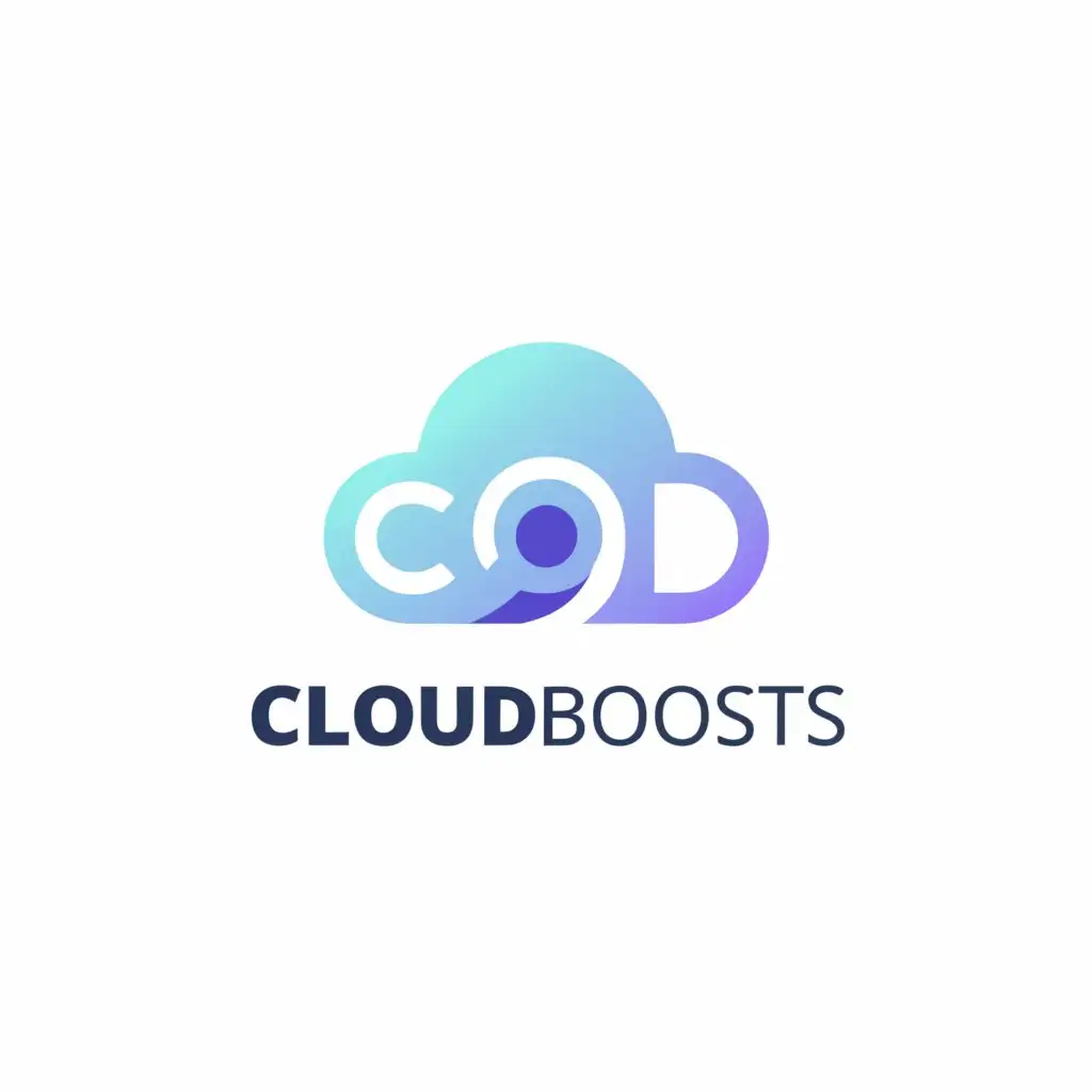 a logo design,with the text "Cloud Boosts", main symbol:Cloud,Moderate,clear background