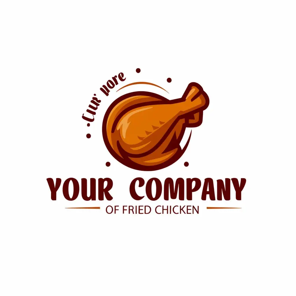 a logo design,with the text "Your Company", main symbol:Restaurant of Fried Chicken with realistic Fried Chicken Leg piece as Main Symbol,Moderate,be used in Restaurant industry,clear background