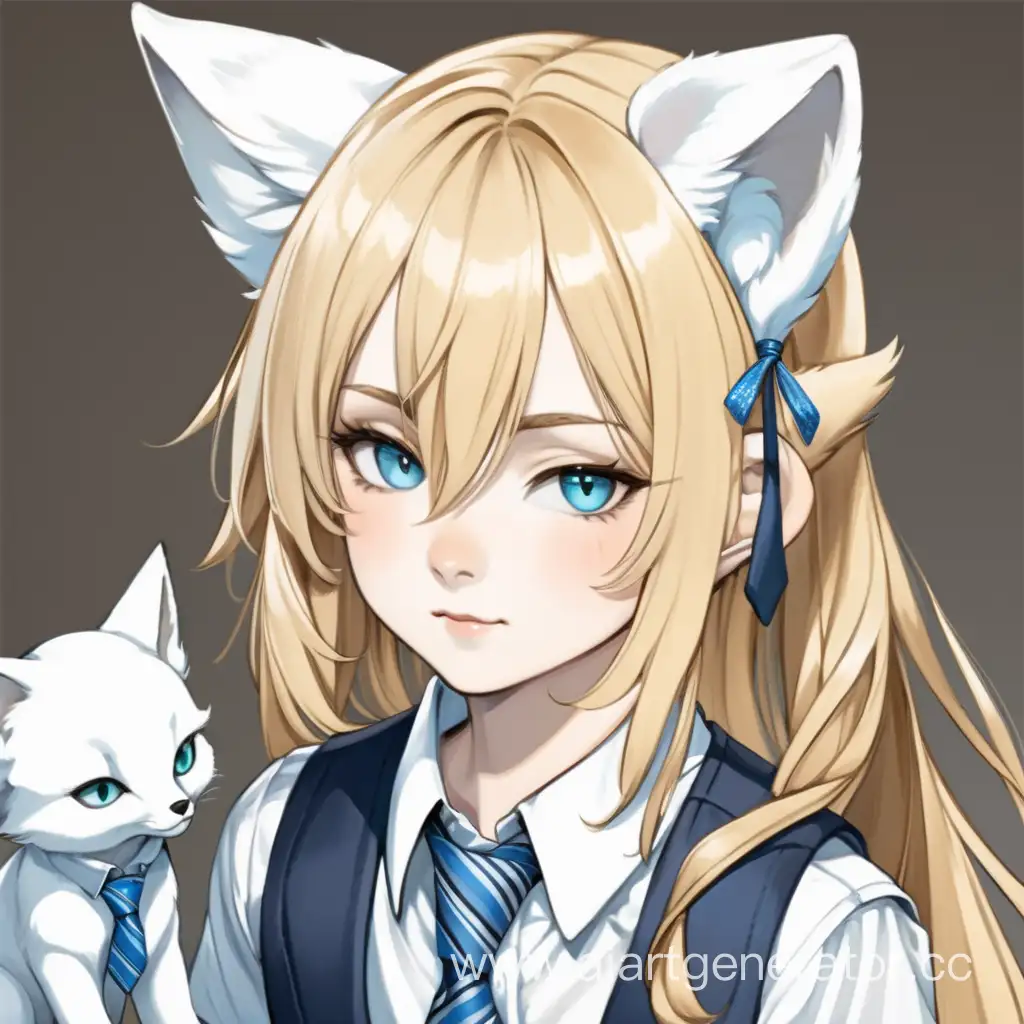 Adorable-Blonde-Girl-with-Unique-Fox-Ears-and-Multicolored-Eyes-Wearing-Cute-Kittythemed-Outfit