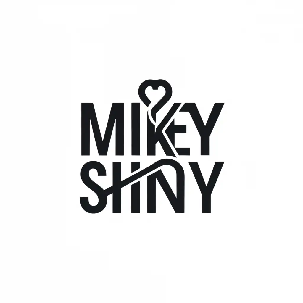 a logo design,with the text "Mikey Shiny", main symbol:use "Mikey Shiny"design a LOGO which includes unique,jewelry accessory element,Moderate,be used in Internet industry,clear background