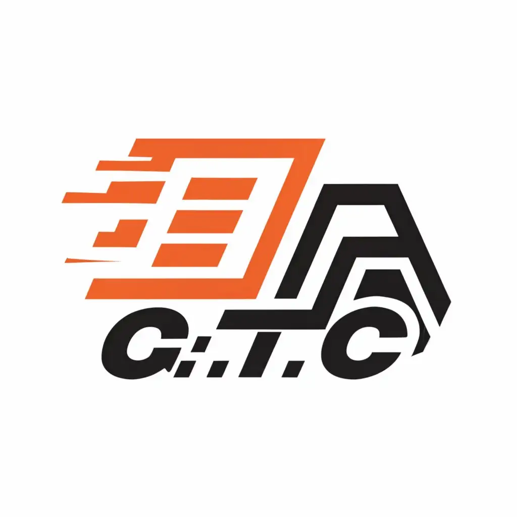 a logo design,with the text "G.T.C", main symbol:TRUCK,Moderate,clear background