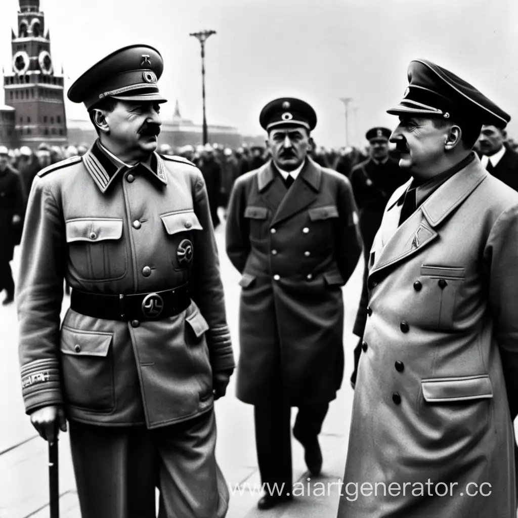 Сталин и Гитлер в Москве