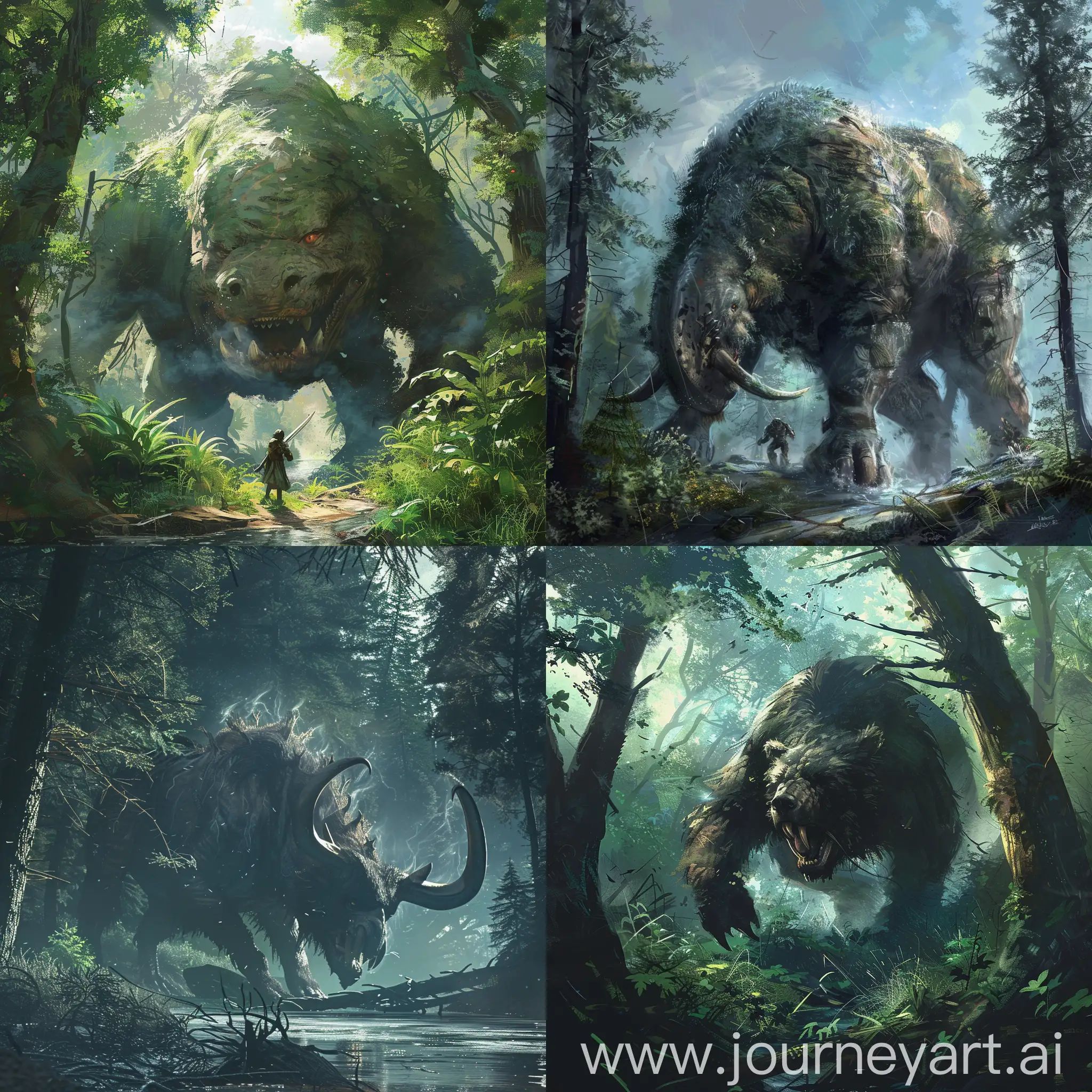 Majestic-Beast-Roaming-Primeval-Forest