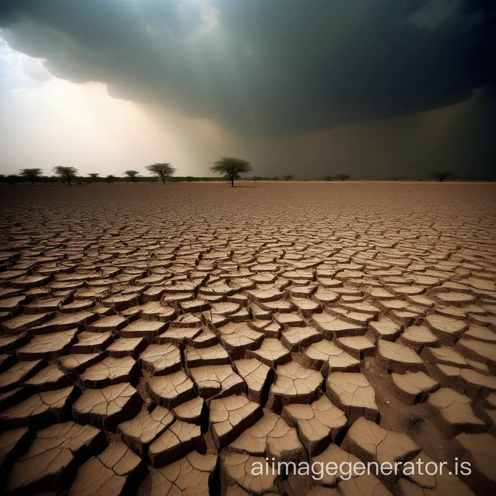 Arid-Landscape-DroughtStricken-Community-Yearning-for-Rain