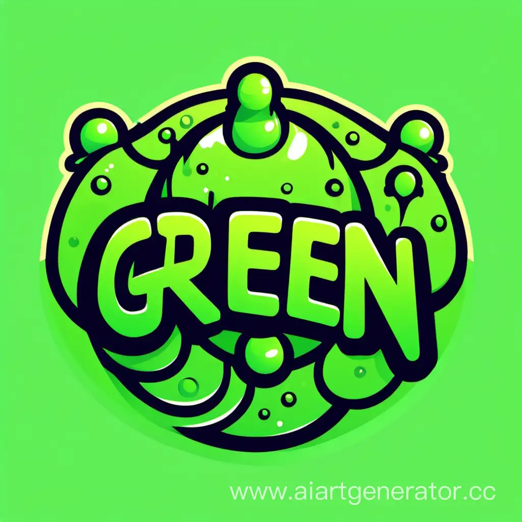 Логотип для дискорд-сервера под названием Green Fun