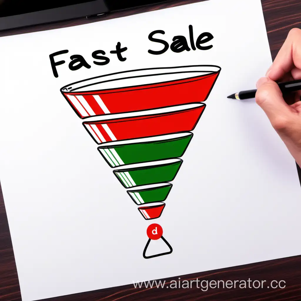 Fast-Sale-Sales-Funnel-in-White-Red-and-Grassy-Green